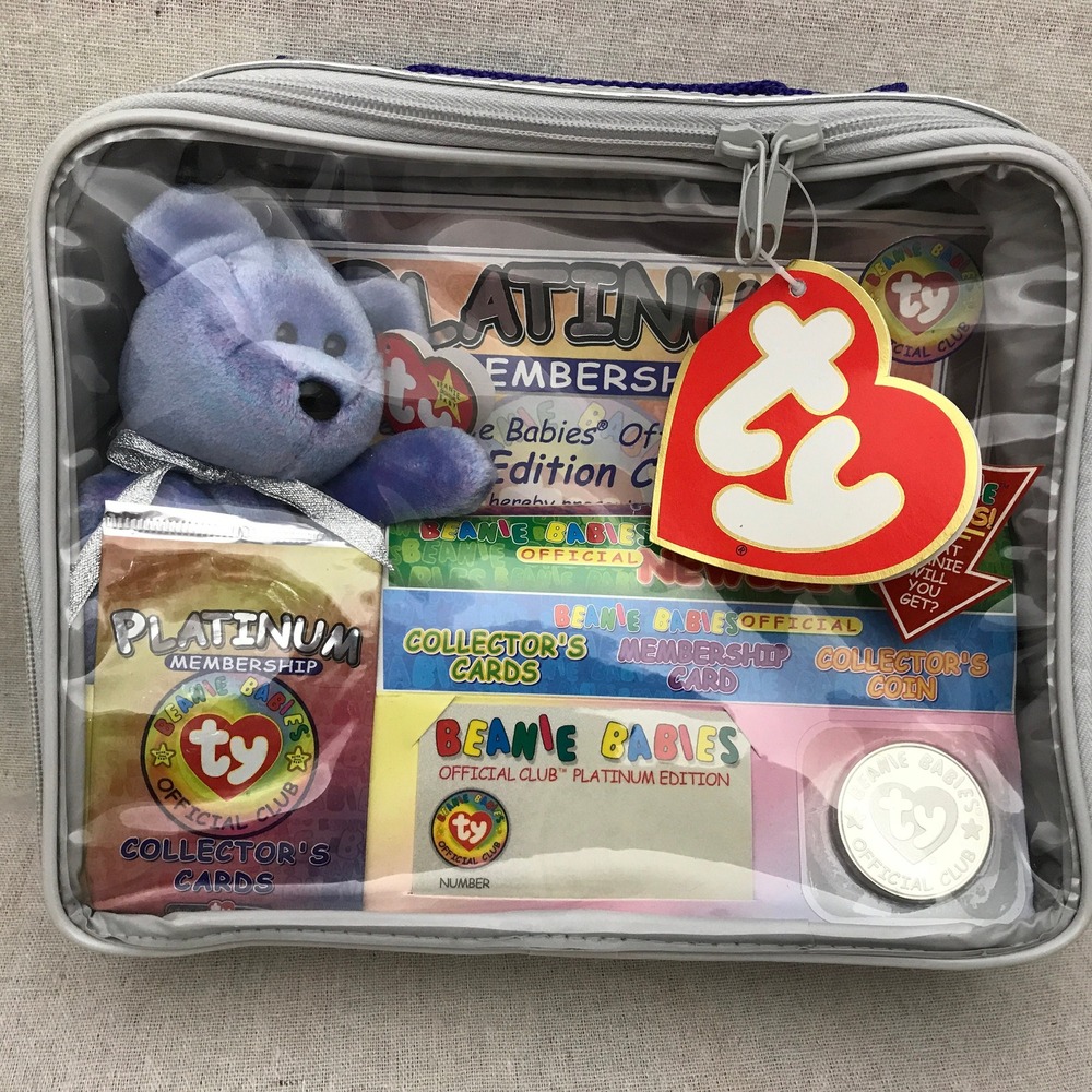Ty Beanie Babies Official Club Platinum Edition Membership Case. Unopened! 1999‎